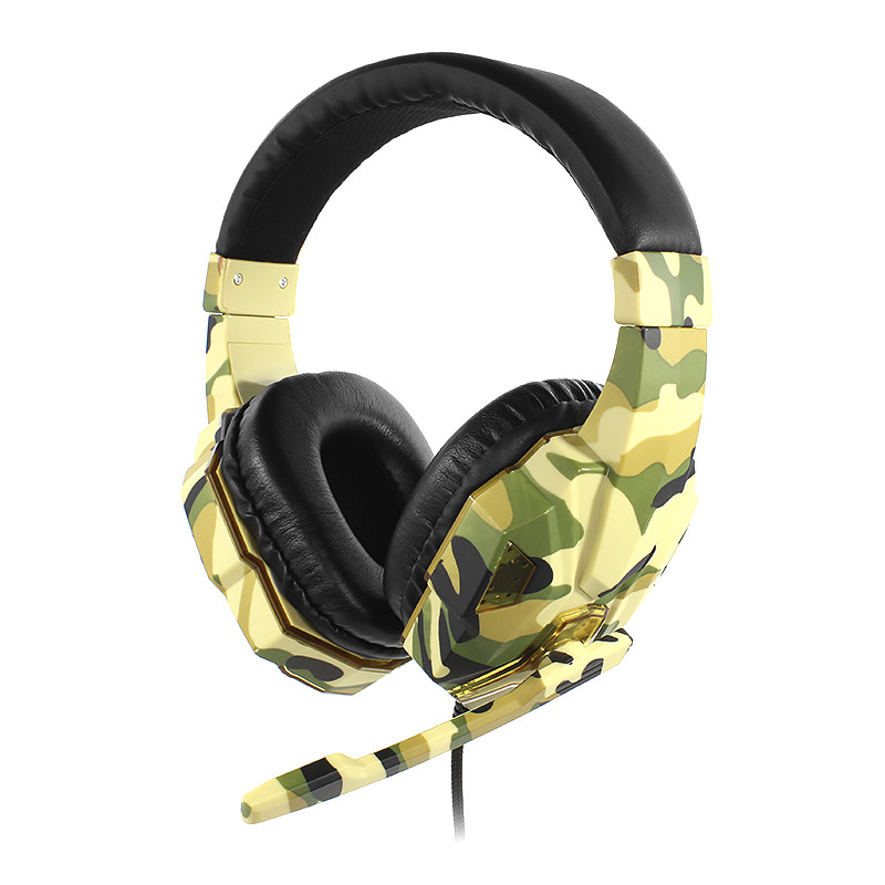 

Проводная гарнитура SOYTO SY830MV Camouflage Yellow микрофон для общения по скайпу компьютерная для геймеров (F_1358-16362)