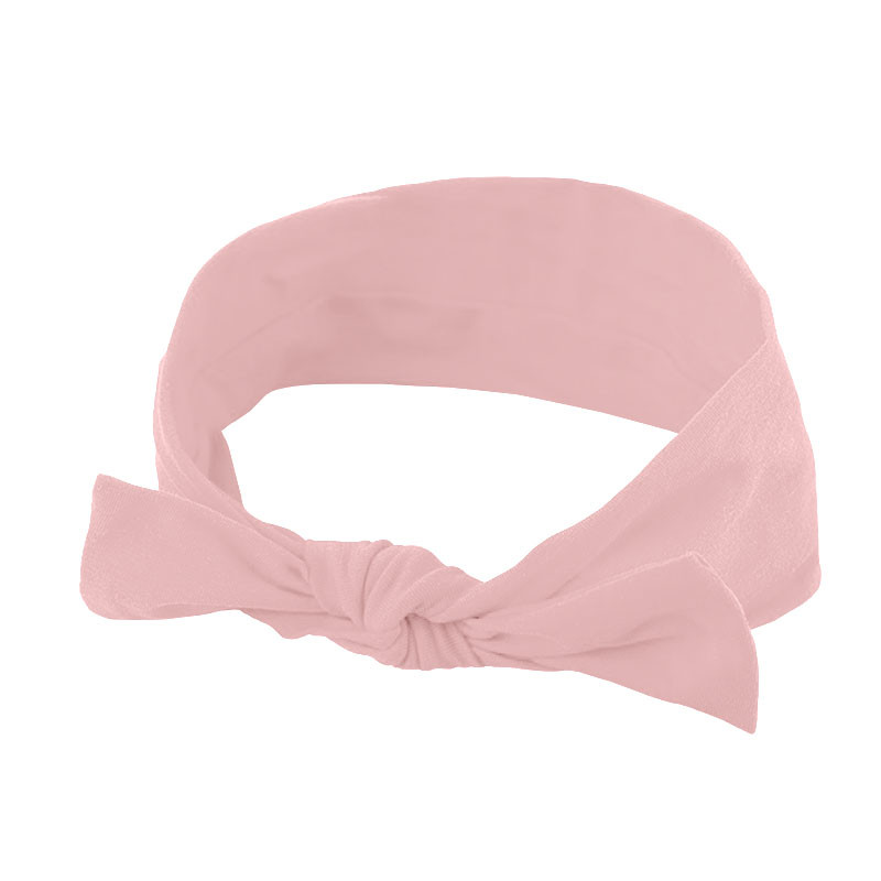 

Повязка детская для волос Lesko 007 Light Pink бант на голову девочке солохи (F_6603-23735)