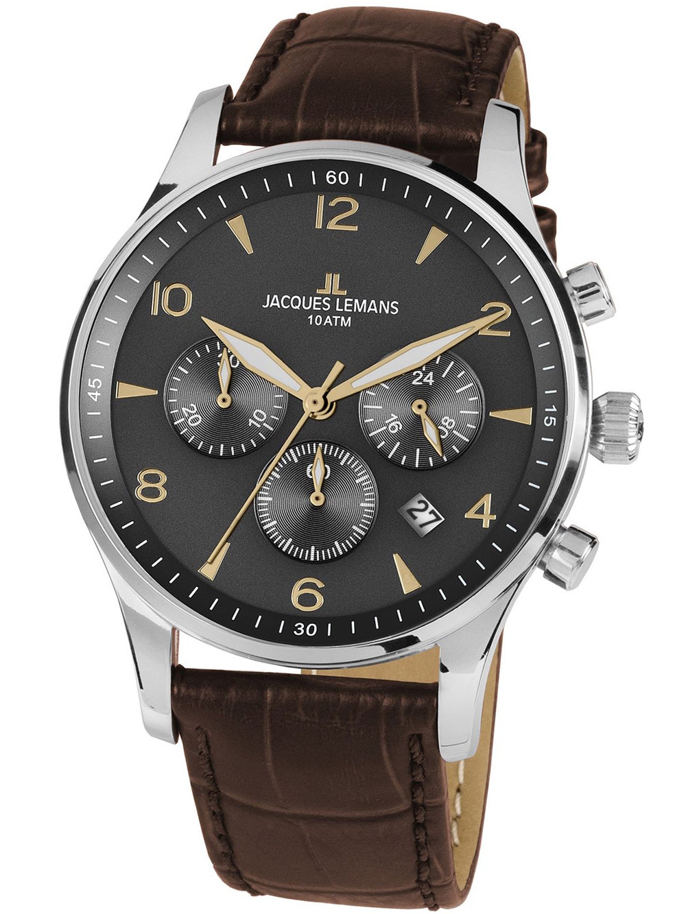 

Часы Jacques Lemans 1-1654ZJ London Chronograph 40mm 10ATM