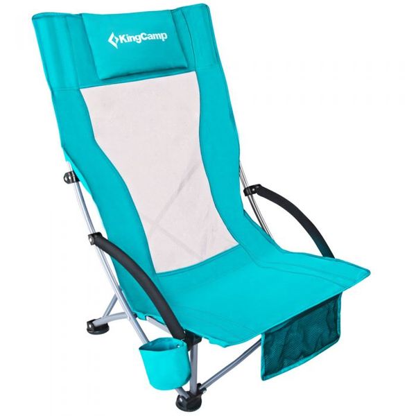 

Складное кресло KingCamp High backed beach chair CYAN (KC1901)