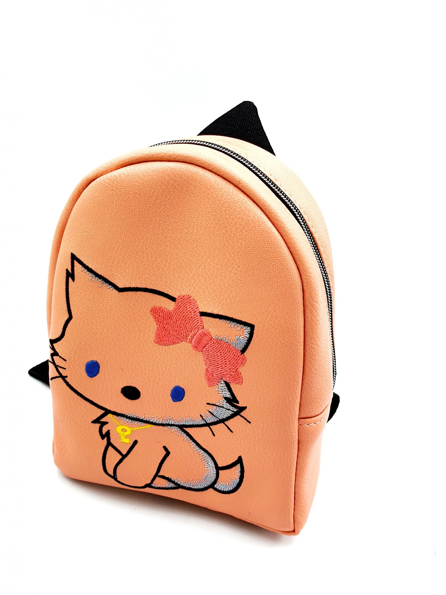 

Дошкольный рюкзак Kitti с вышивкой розовый.Forsa