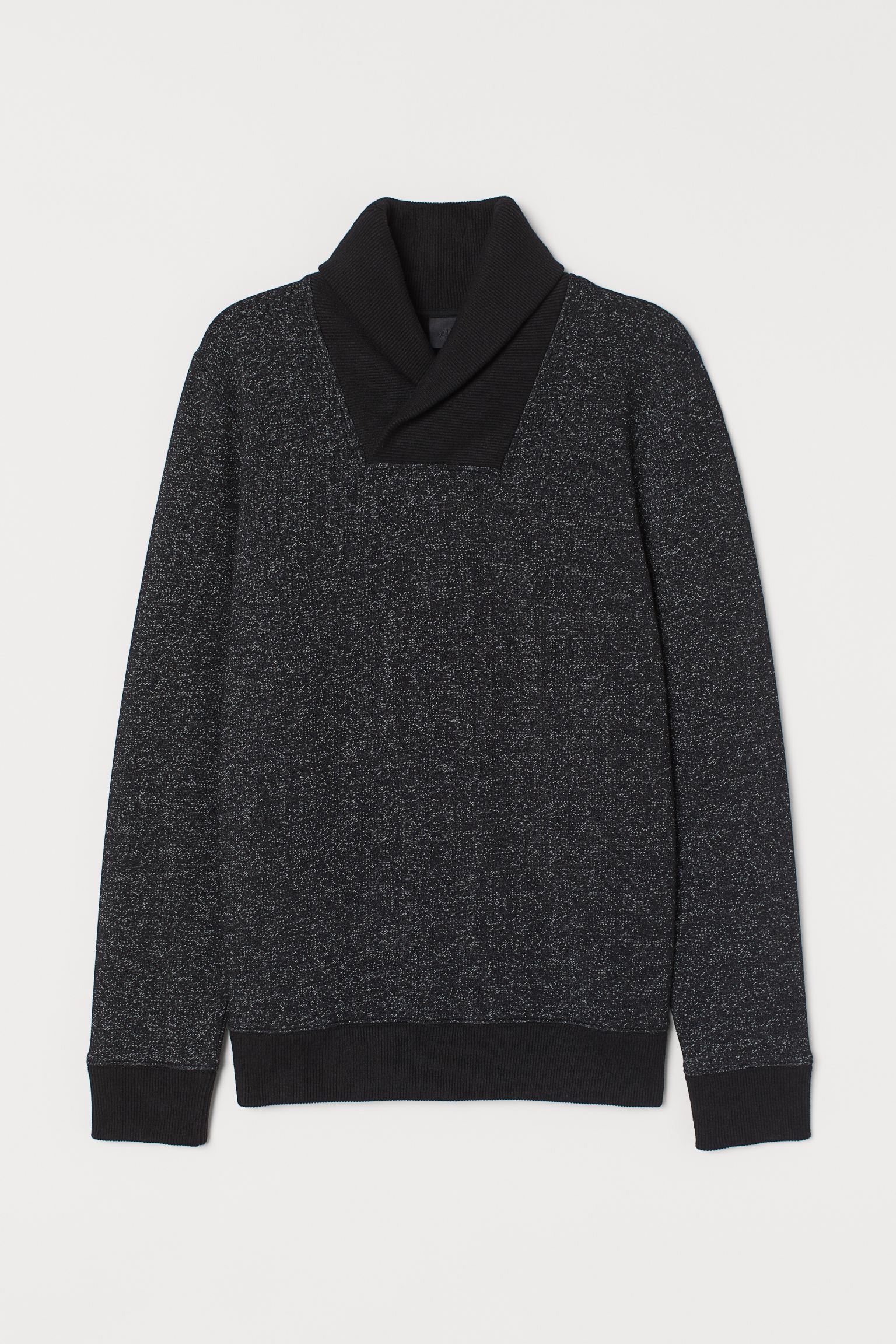 

Джемпер H&M XS черный меланж 28055498966