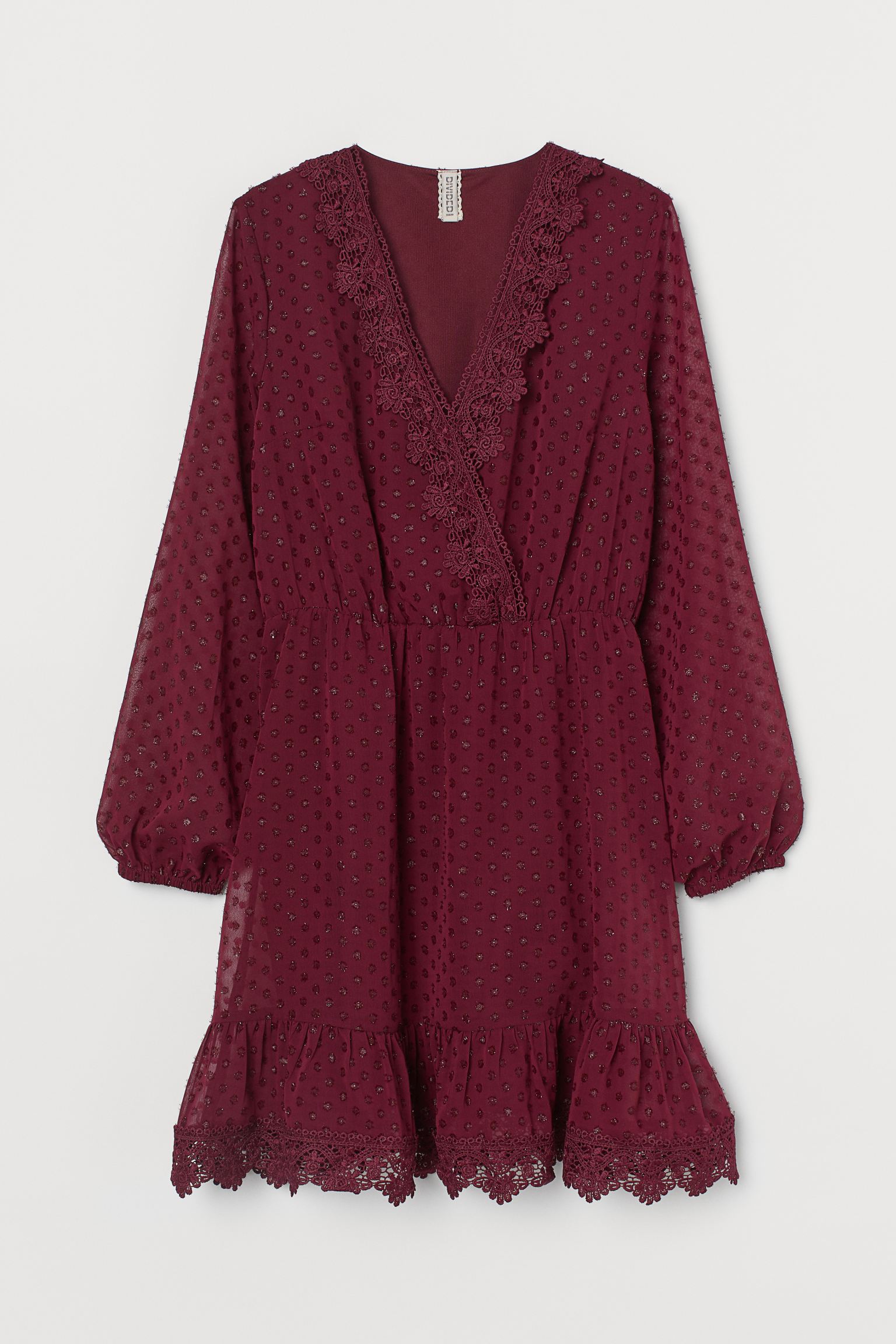 

Платье H&M  бордовый 3006920678, Платье H&M 34 бордовый 3006920678