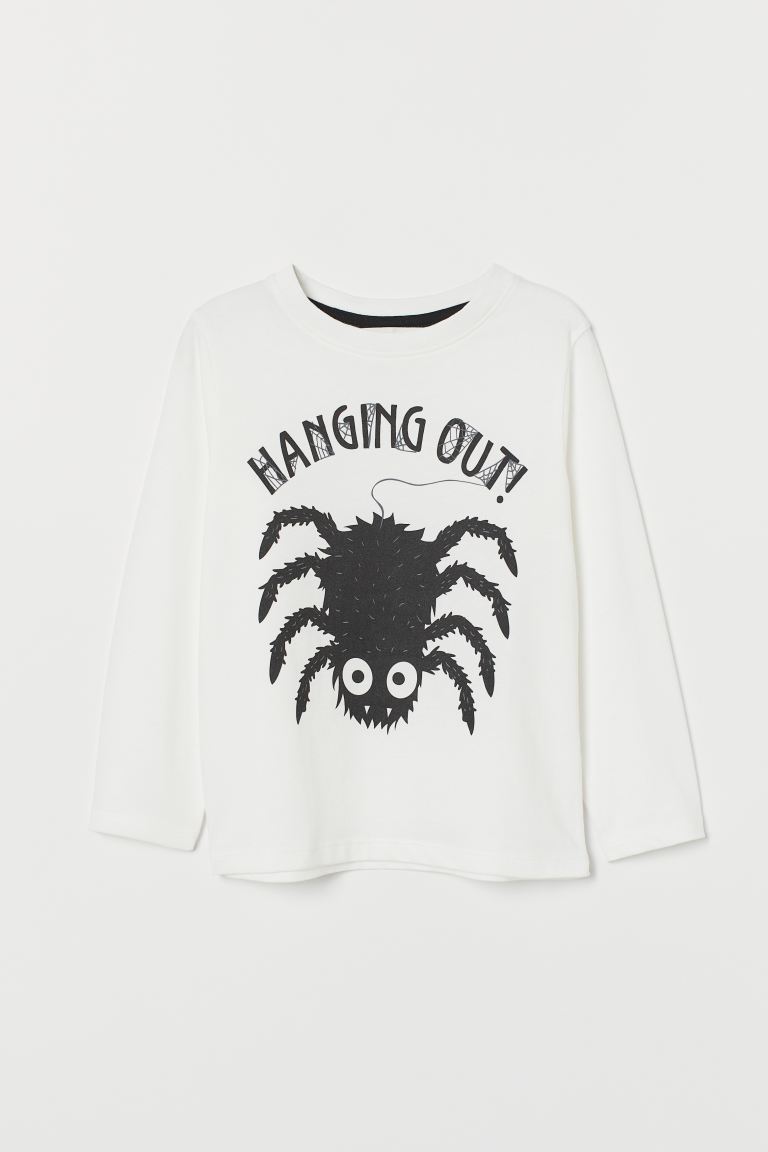 

Лонгслив H&M 92см белый принт 11077463080