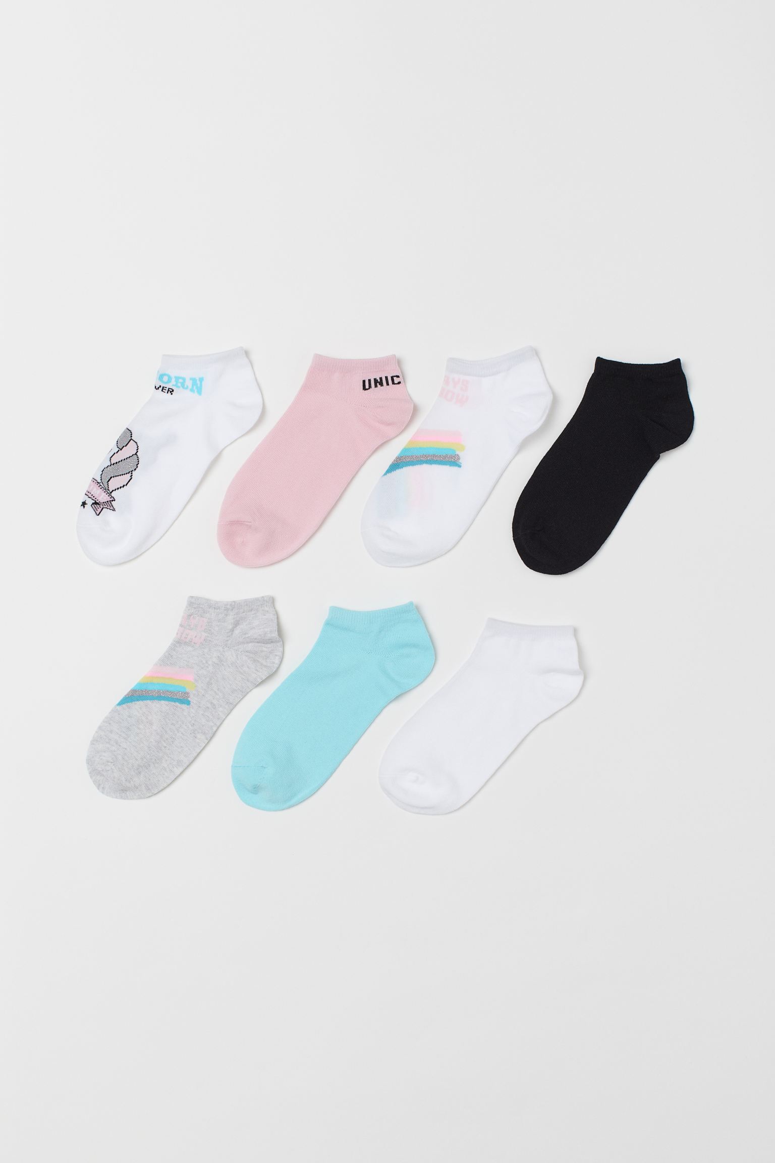 

Носки (7 шт) H&M 37 39 белый принт 120767970922