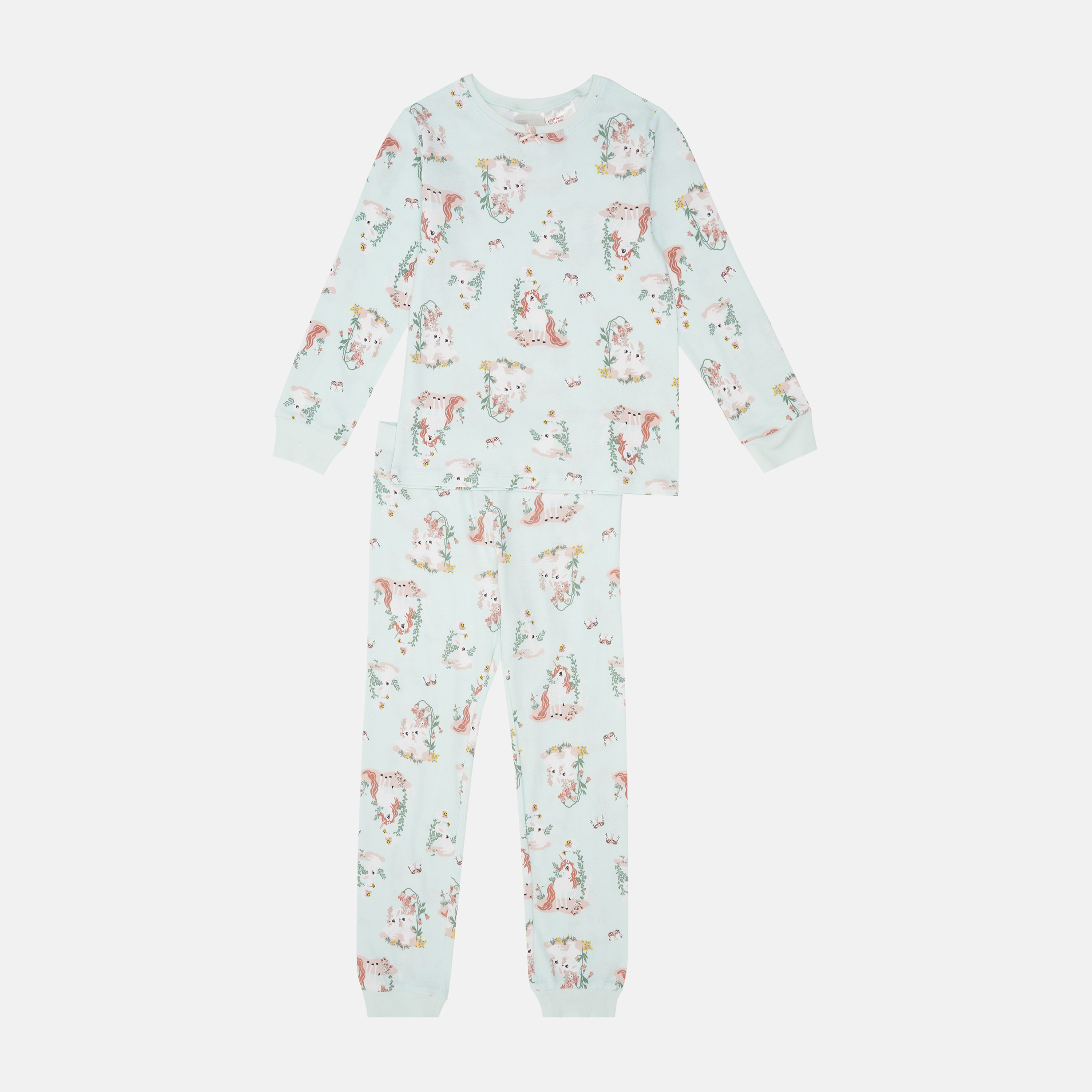 

Пижама (лонгслив, брюки) H&M 110 116см мятный единороги 250562376522