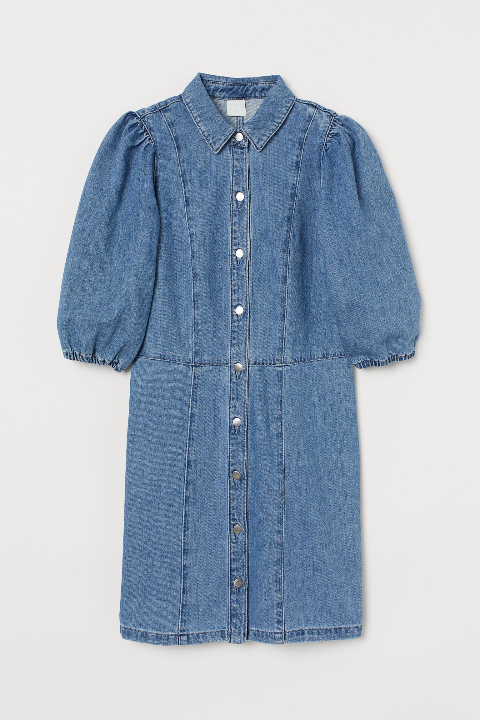 

Платье рубашка H&M  синий 15069231572, Платье рубашка H&M 40 синий 15069231572
