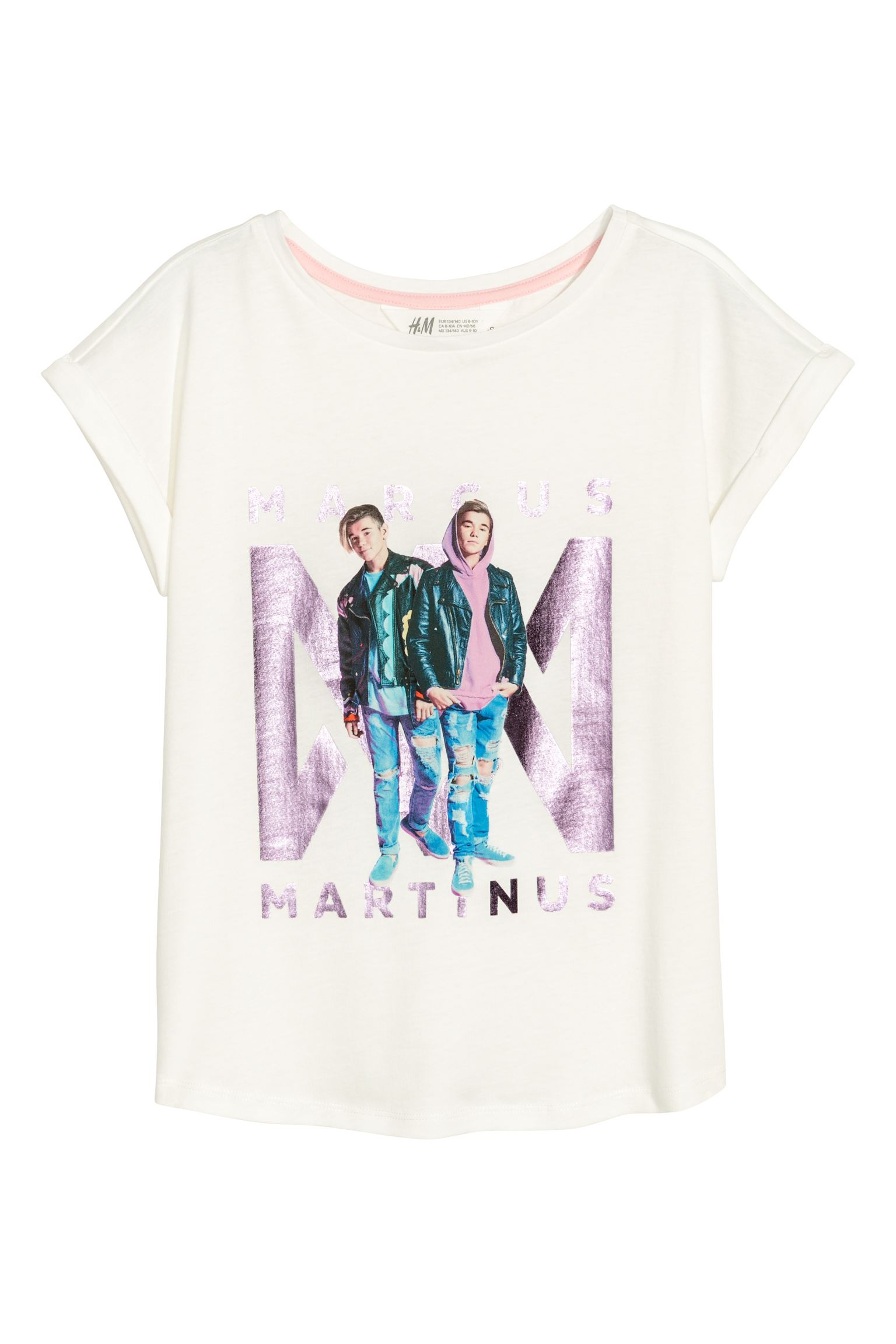 

Футболка H&M 158 164см белый принт 16066227827