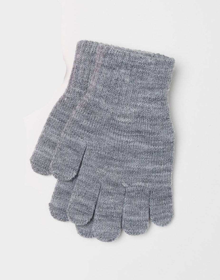 

Перчатки H&M 92 104см серый меланж 16107689460