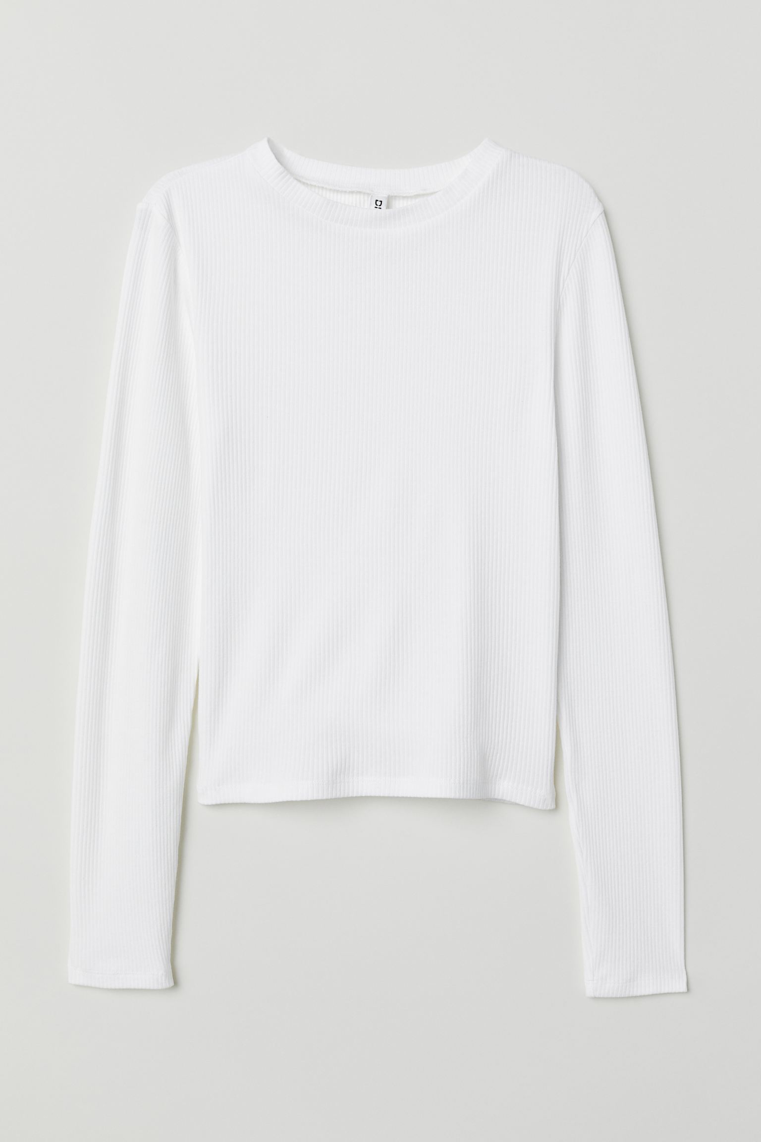 

Лонгслив H&M M белый 2066885581