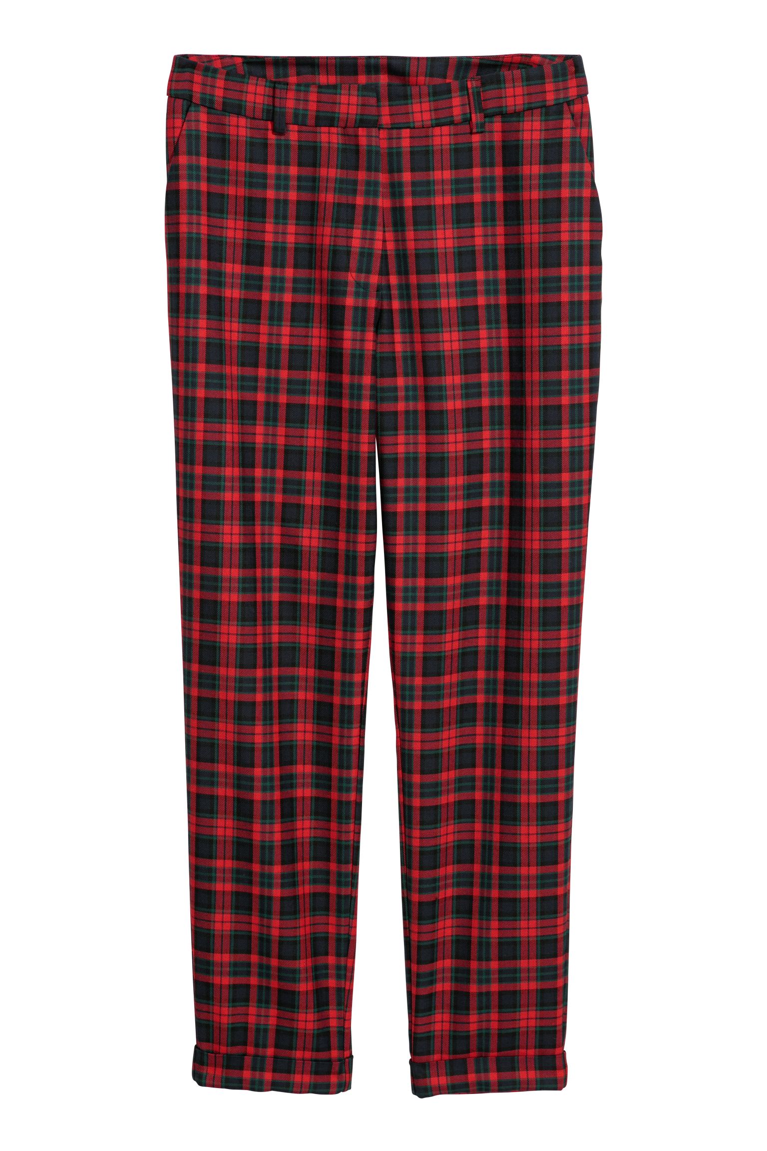 

Брюки H&M L красно синяя клетка 4065858546