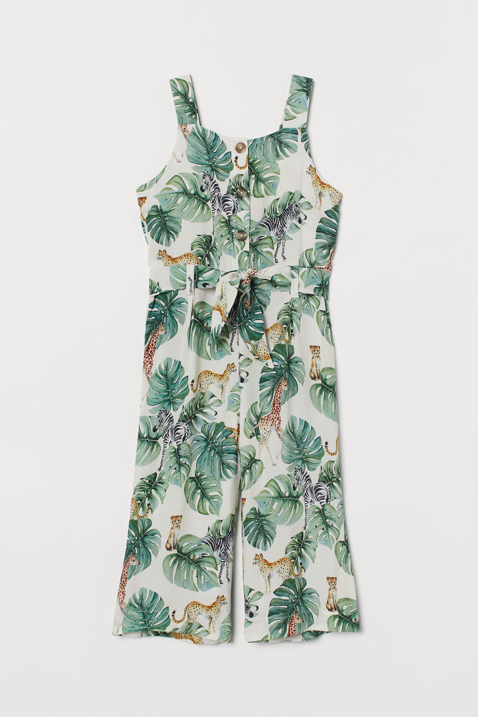 

Комбинезон H&M 116см бело зеленый листья 29058115341