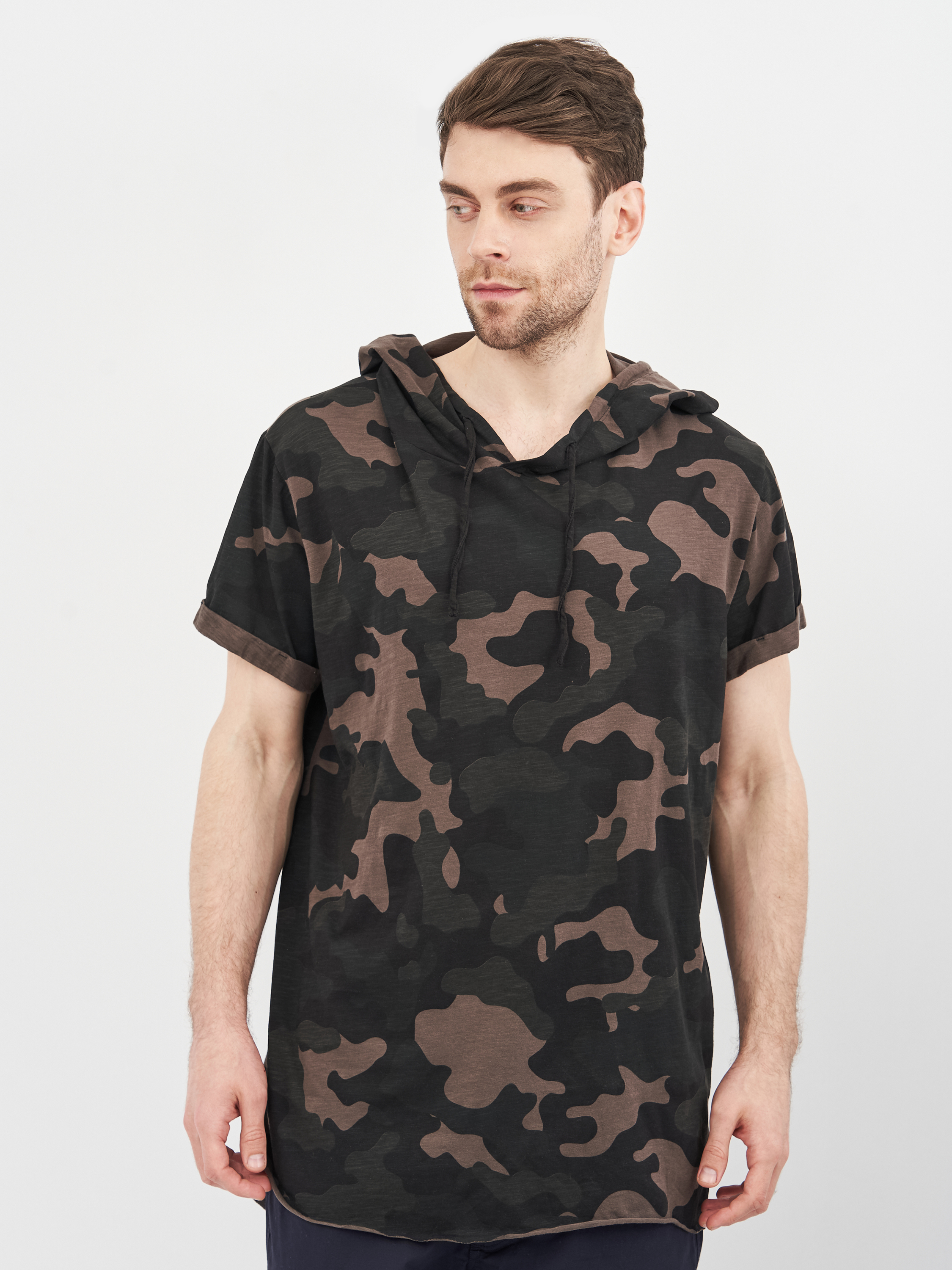 

Футболка худи H&M XL черно серый 15124594289