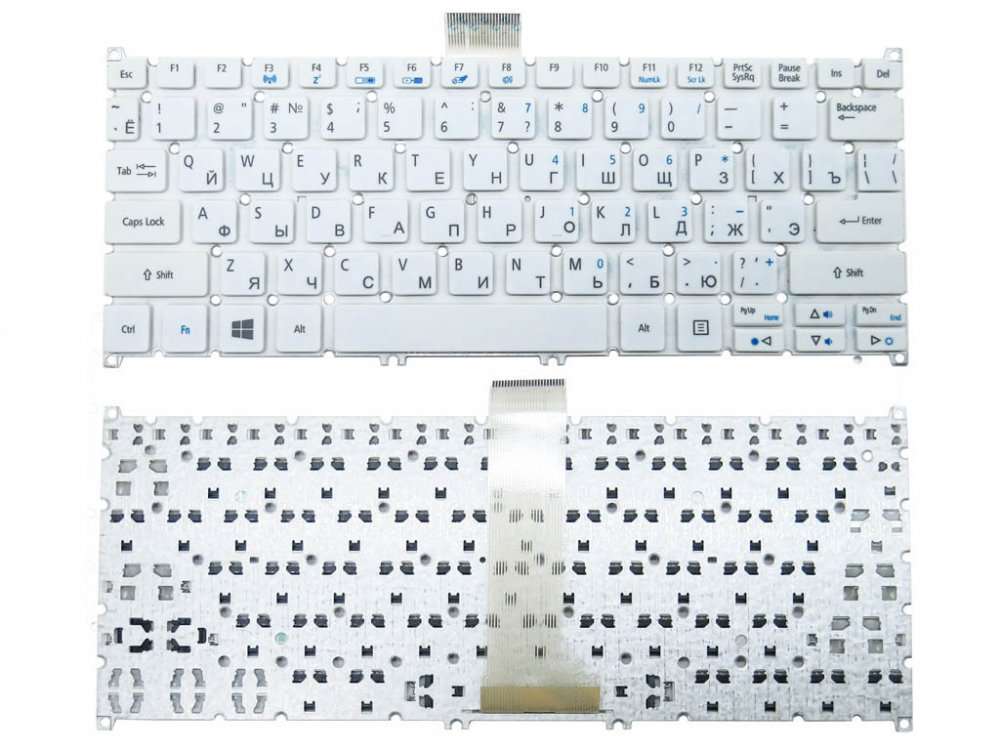 Клавиатура для ноутбука Acer Aspire ES1-311, ES1-331 White, RU без ...