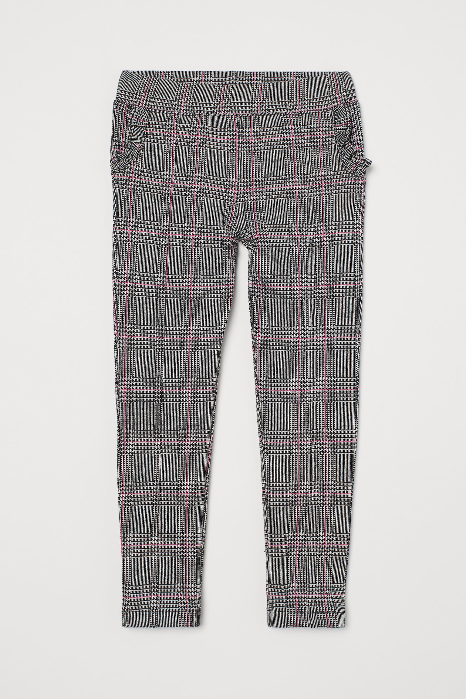 

Брюки H&M 134см серо черный клетка 25068758922