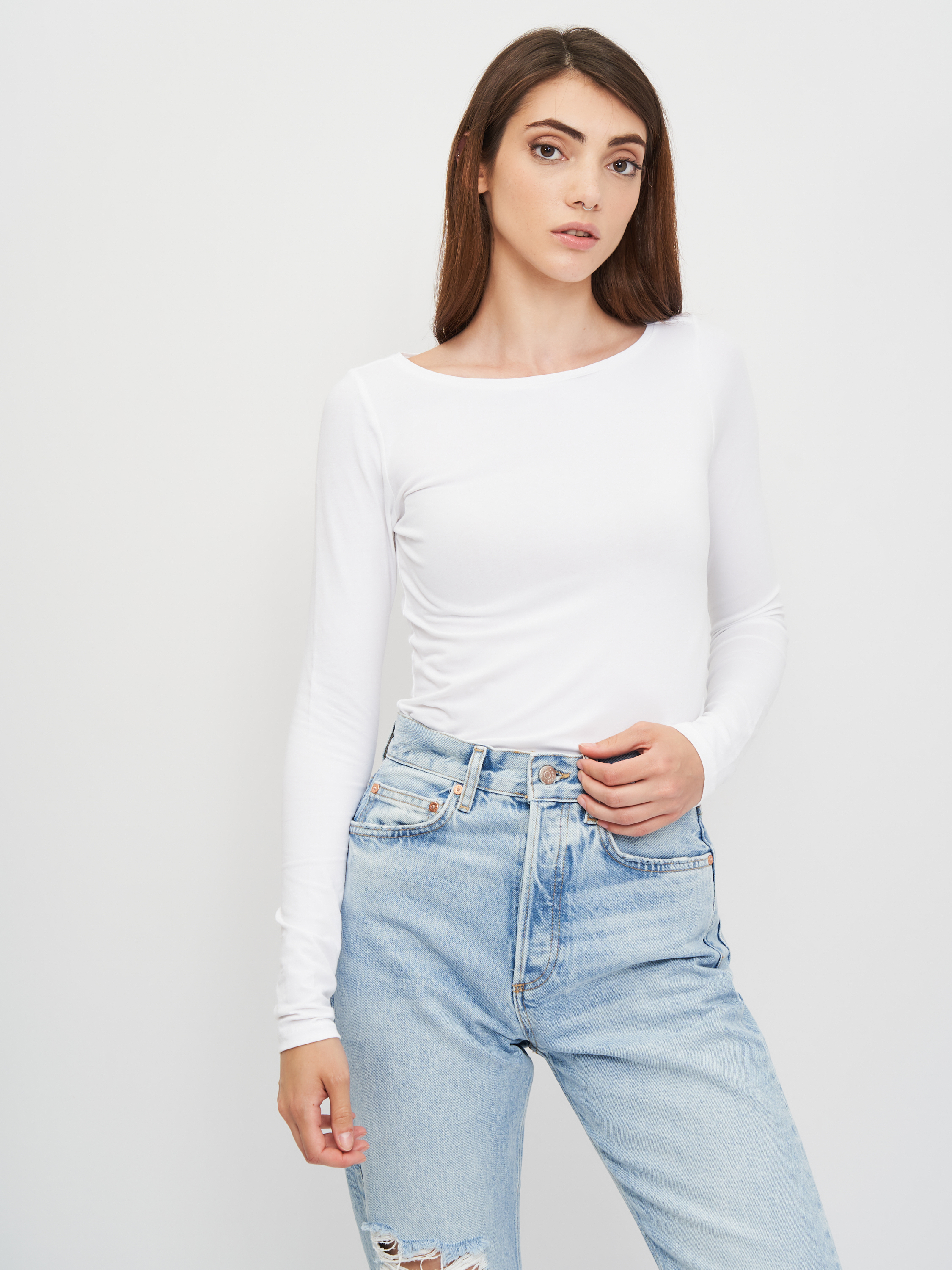 

Лонгслив H&M XL белый 28059342962