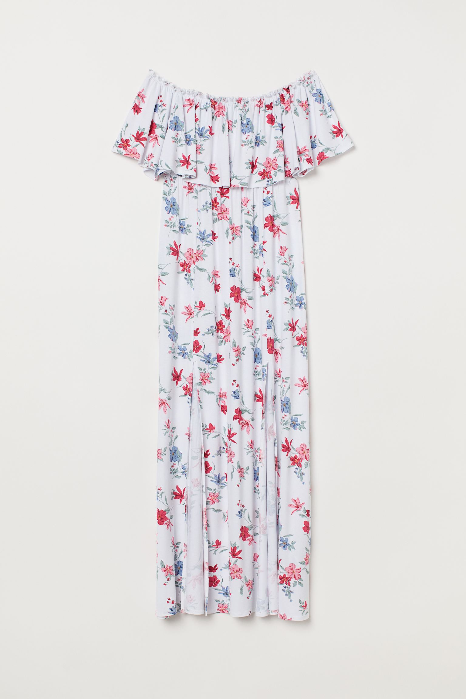 

Платье H&M 34 белый цветы 8077319600