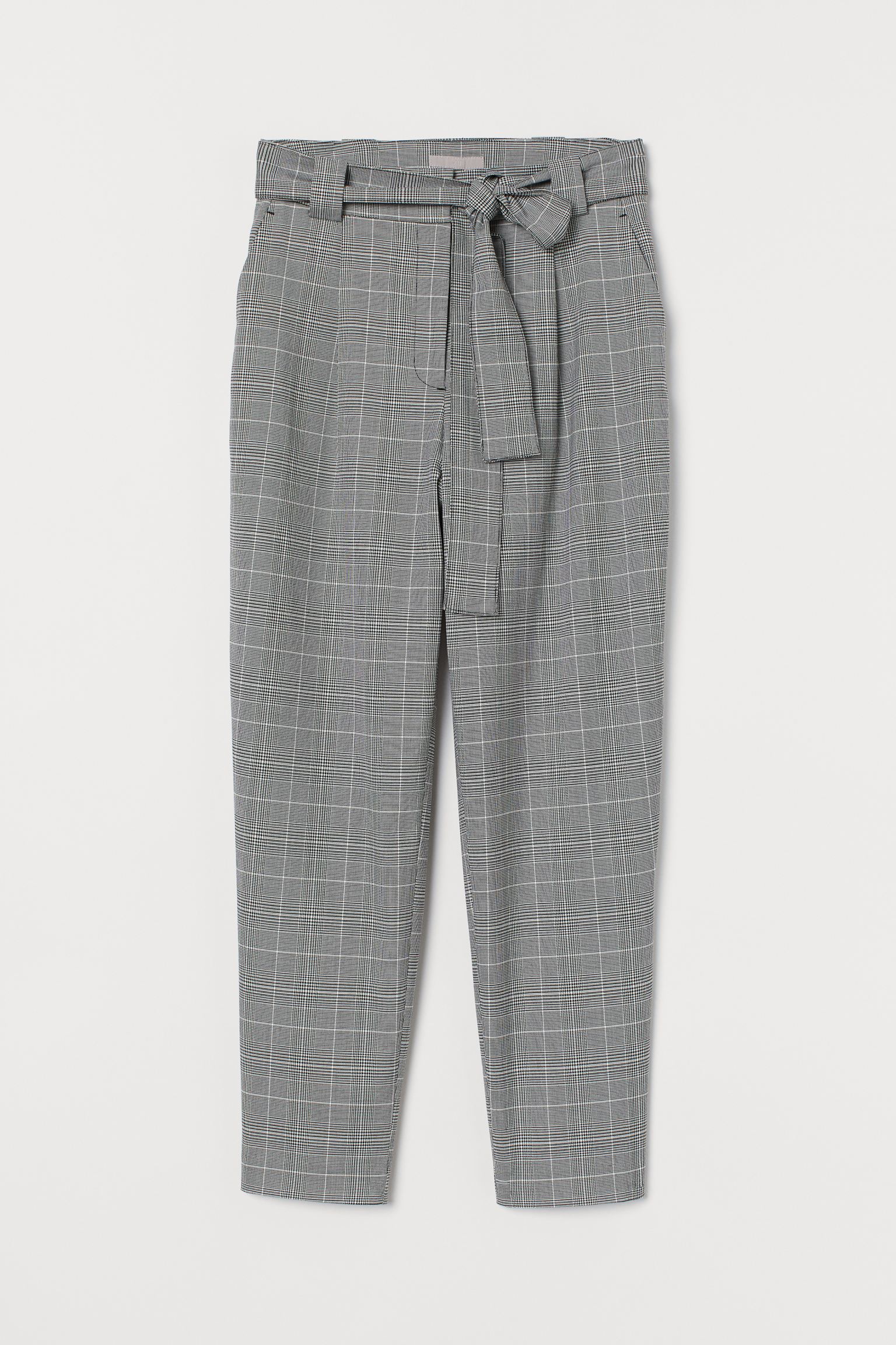 

Брюки H&M 50 черно белый клетка 8077496150