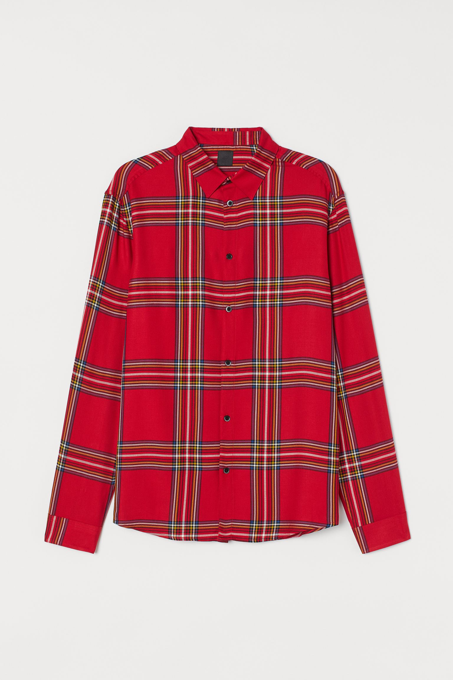 

Рубашка H&M M красный клетка 24066953249