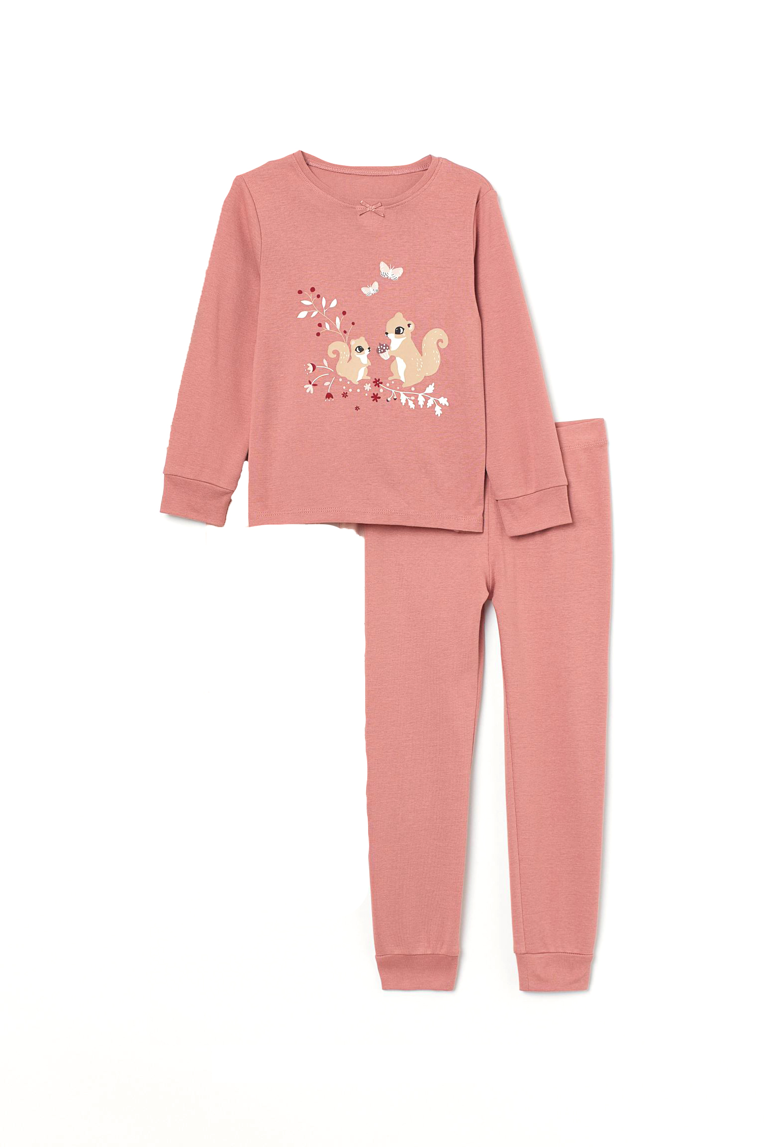 

Пижама (лонгслив, брюки) H&M 110 116см розовая пудра 9066237652