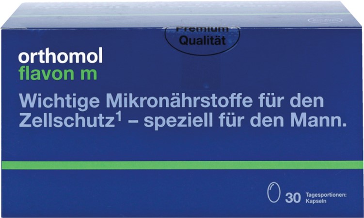 

Витамины и минералы Orthomol Flavon M (при лечении предстательной железы мужчин) капсулы (890293)