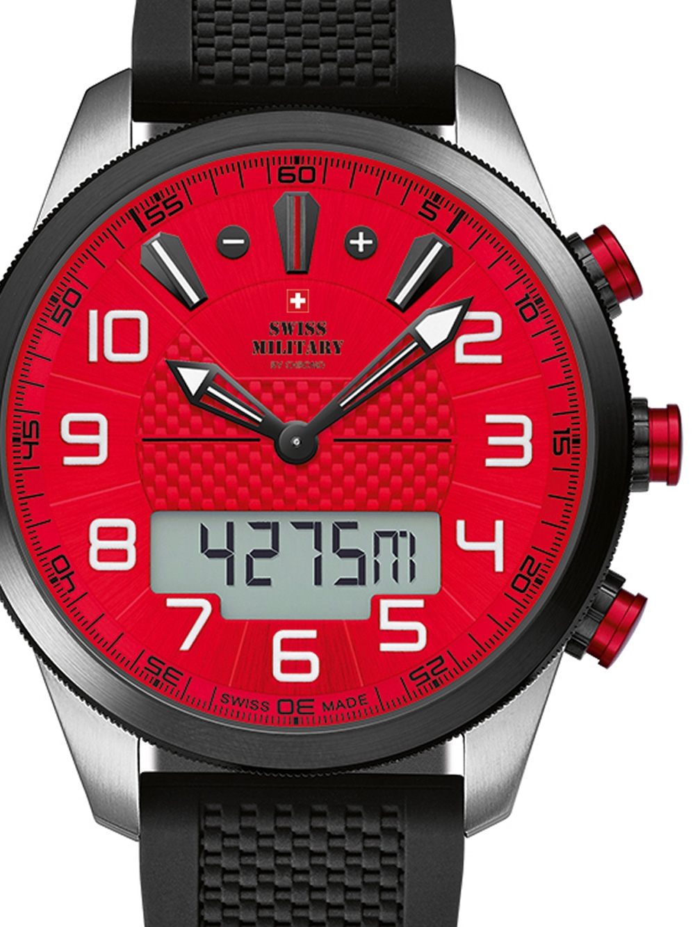 

Часы Swiss Military SM34061.02 Ana-Digi Chronograph 45mm 10ATM