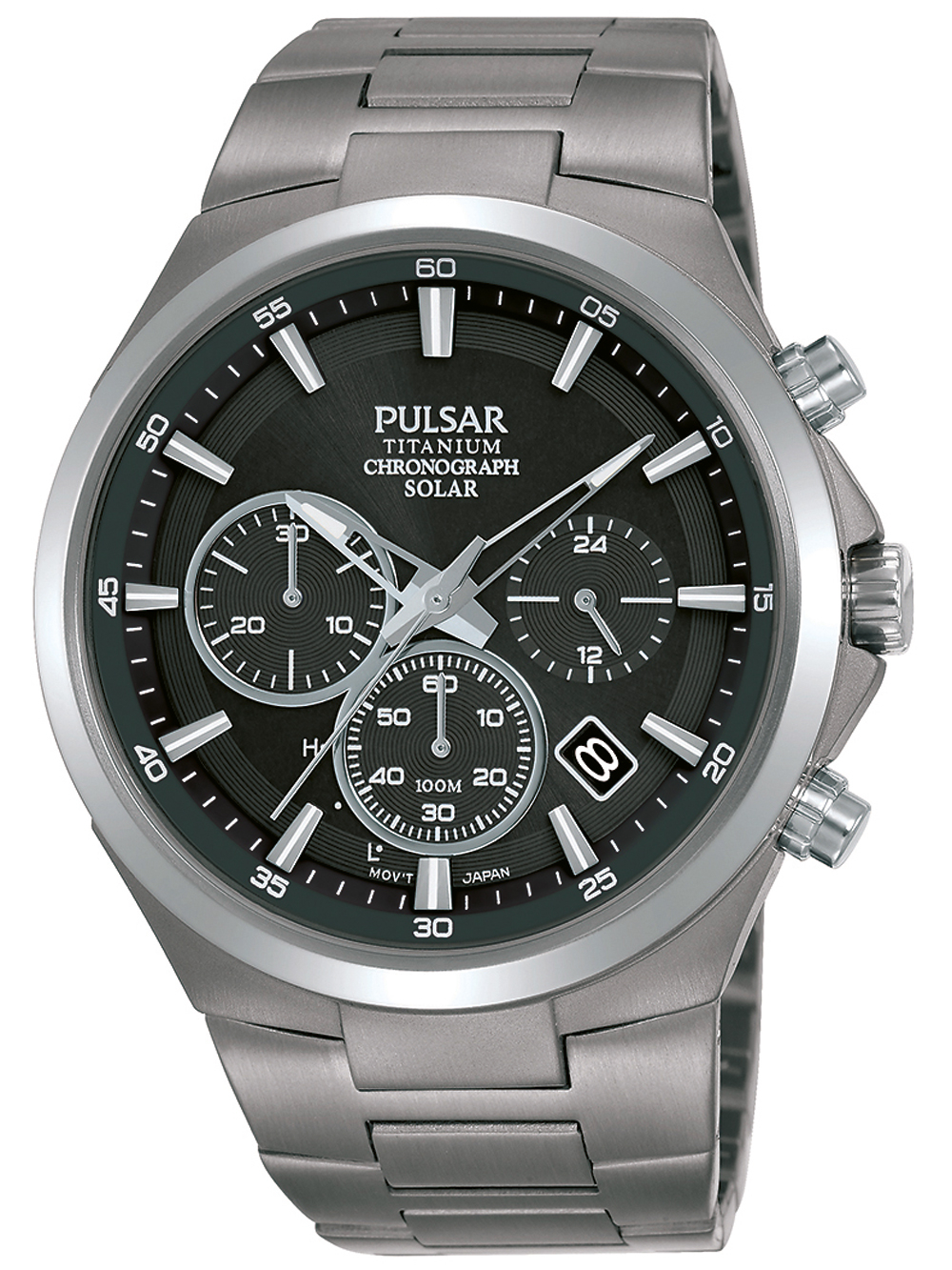 

Часы Pulsar PZ5097X1 Solar Chrono Titanium 44mm 10ATM