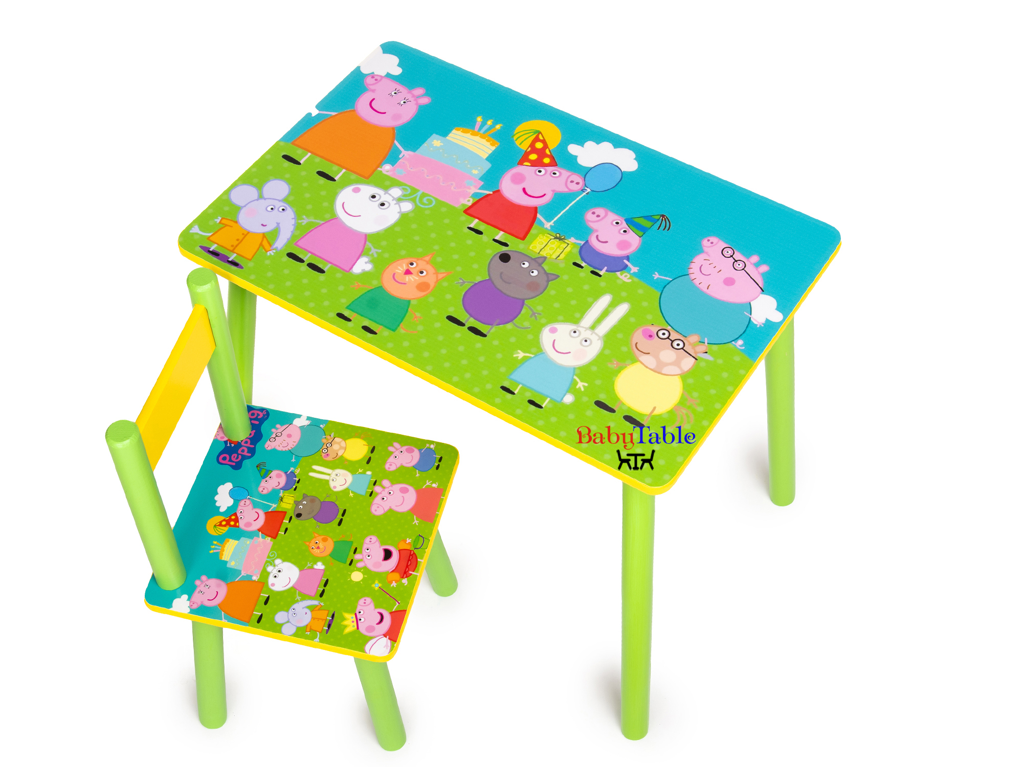 

Детский столик BabyTable Пеппа с 1 стульчиком А