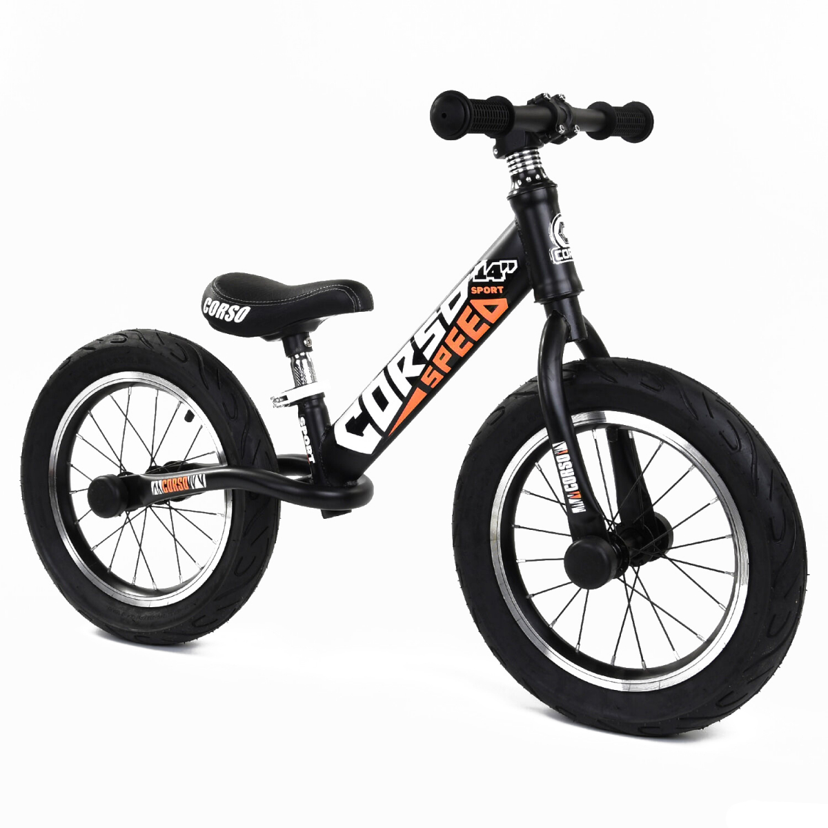 

Беговел CORSO Speed Sport 53047 14" Черно-оранжевый