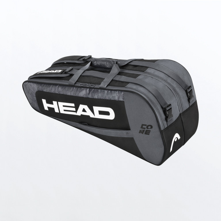 

Сумка-чехол для теннисных ракеток HEAD Core 6R Combi 283401 dark grey