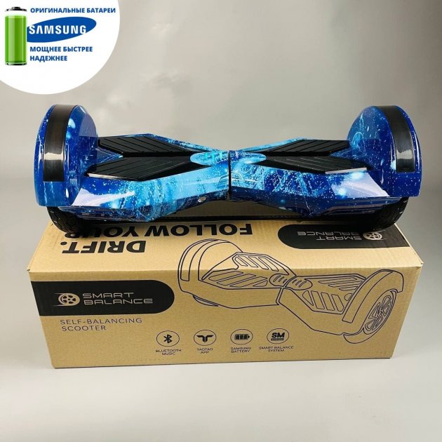 

Гироборд Сигвей SMART BALANCE Ninebot Mini 36 V Wheel U6 Pro +Autobalance 8" Синий космос