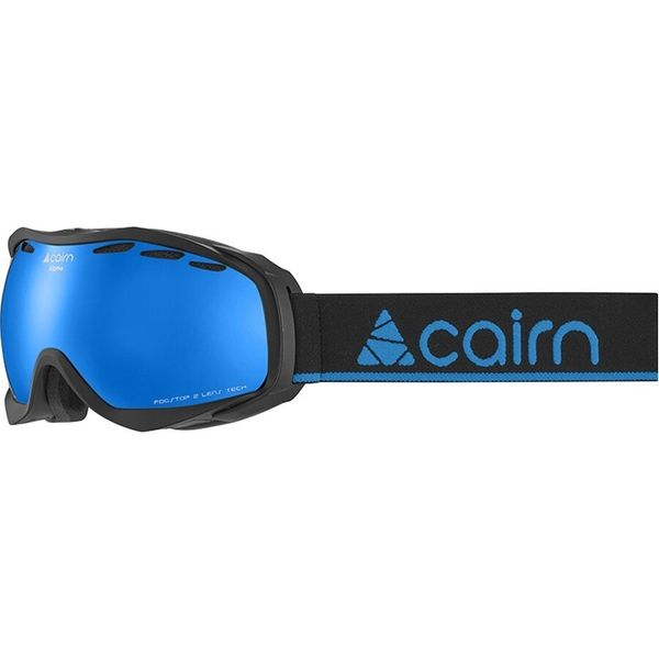 

Мужская маска для лыж и сноуборда Cairn Alpha SPX3 black-blue mirror(0580851-8202)
