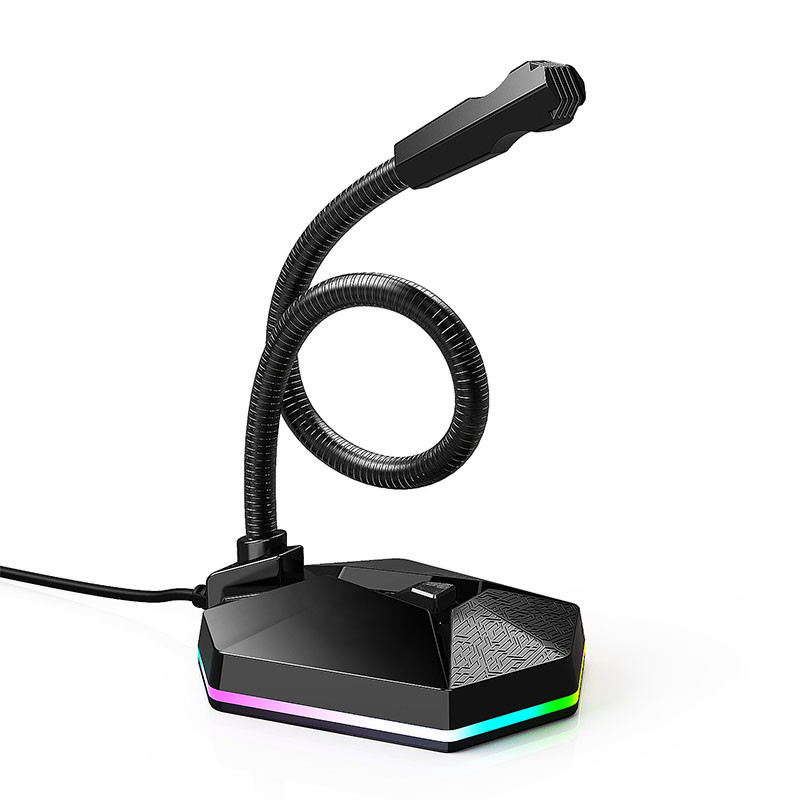 

Микрофон для ПК Taidu TSP201 Black USB проводной RGB светящийся компьютерный (F_7870-26100)