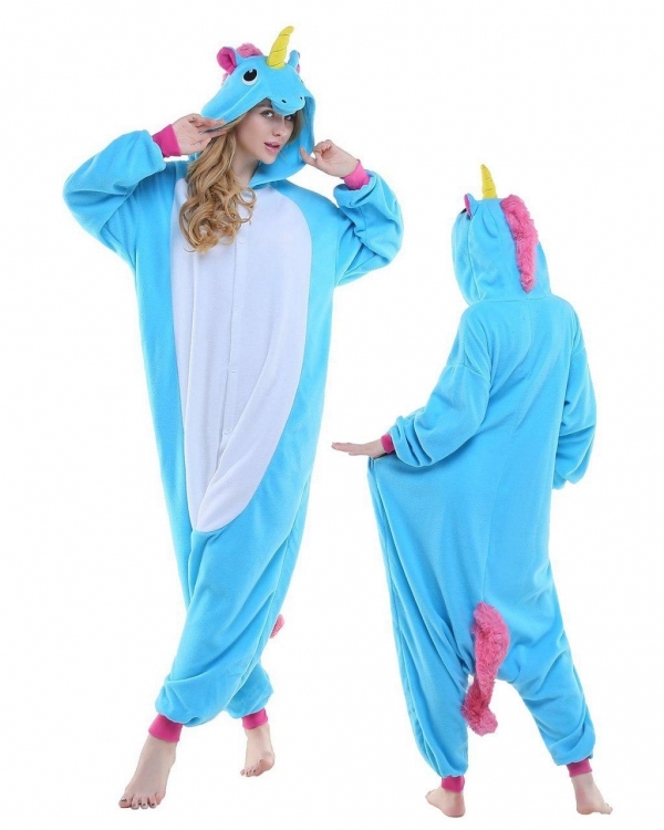 

Пижама Кигуруми MY KIGU Единорог M (голубой)