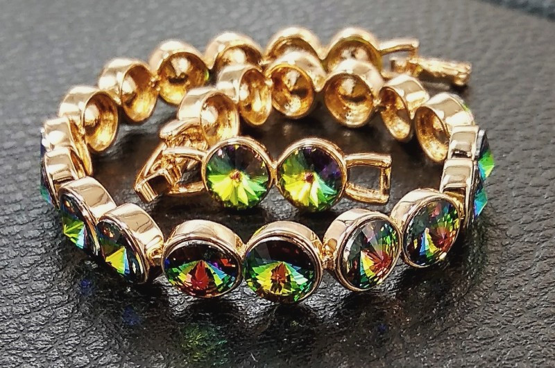 

Браслет Xuping с кристаллами Swarovski Медицинское золото Позолота 18К бсв-002
