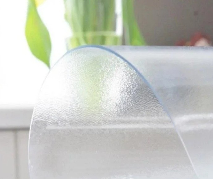 

Матовое мягкое стекло Soft Glass Силиконовая скатерть Покрытие для мебели 3.5х1.0м (толщина 1.0 мм)