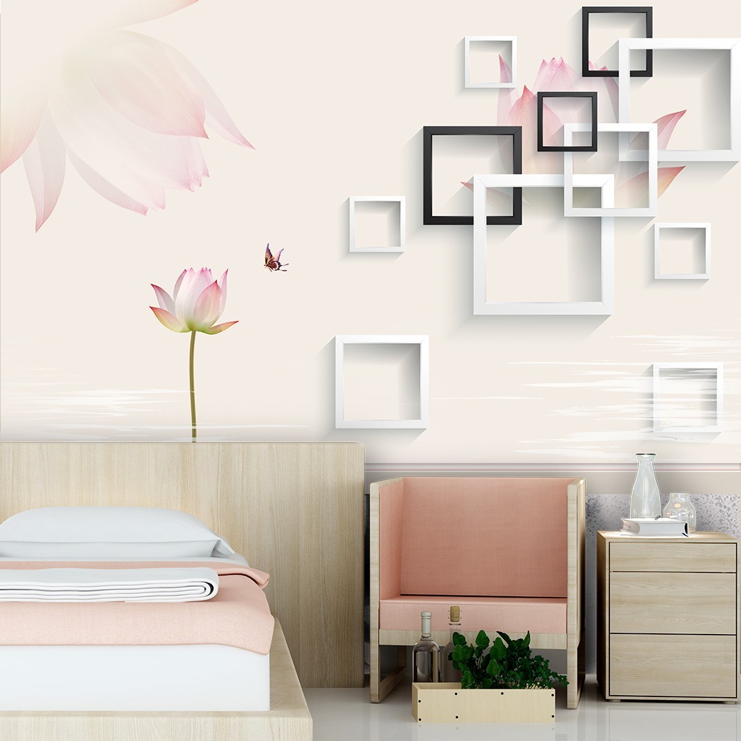 

Фотообои Ecooboi Лотос с 3D элементами Aртикул11496 Серия Премиум