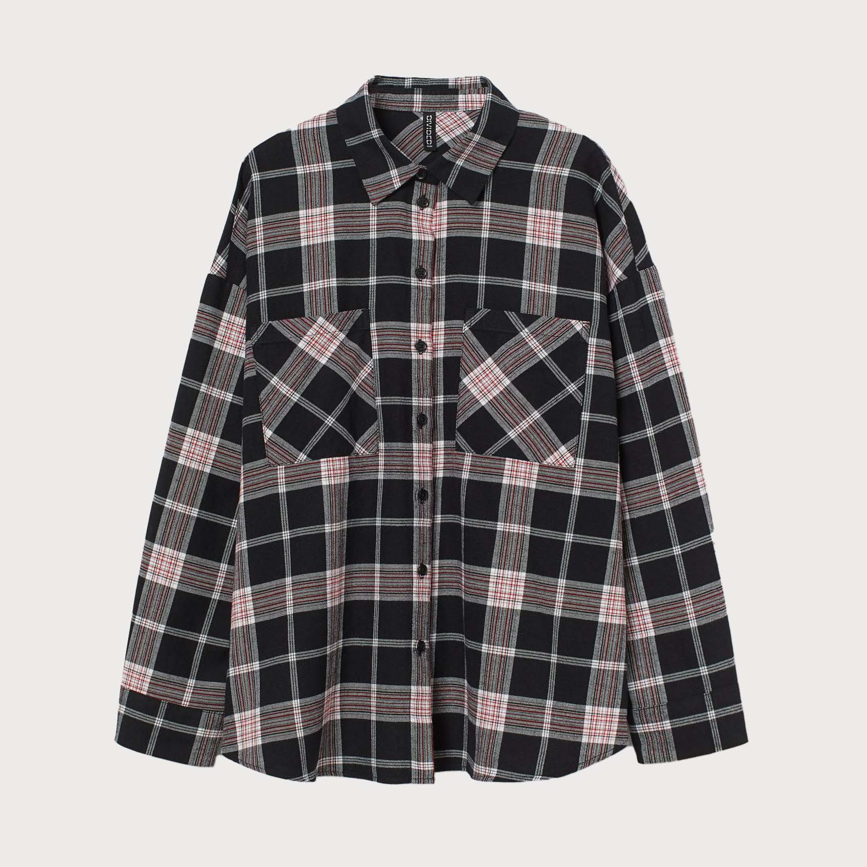 

Рубашка H&M 8863502sdm XS Черная с белым