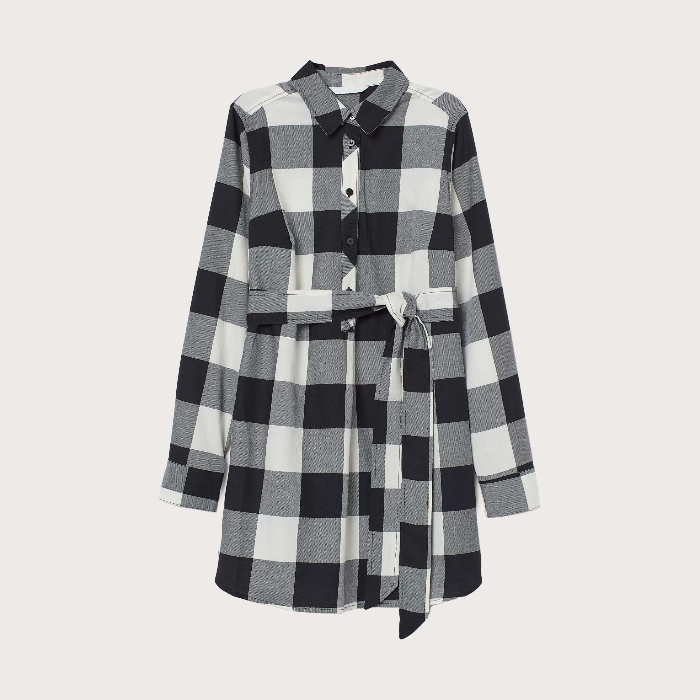 

Туника для беременных H&M 8227180sdm M Черная с белым