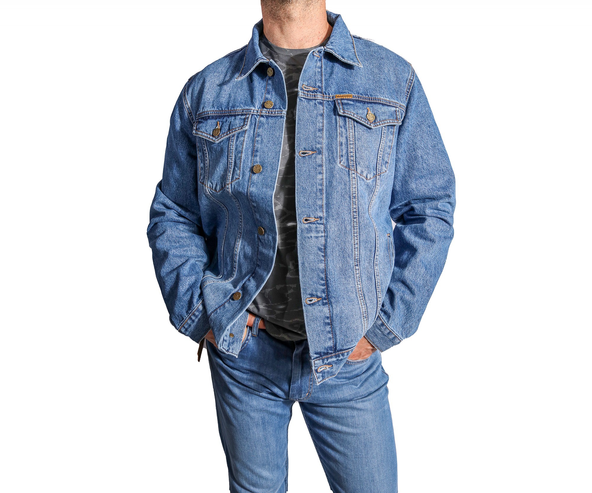 Montana джинсовая куртка XL