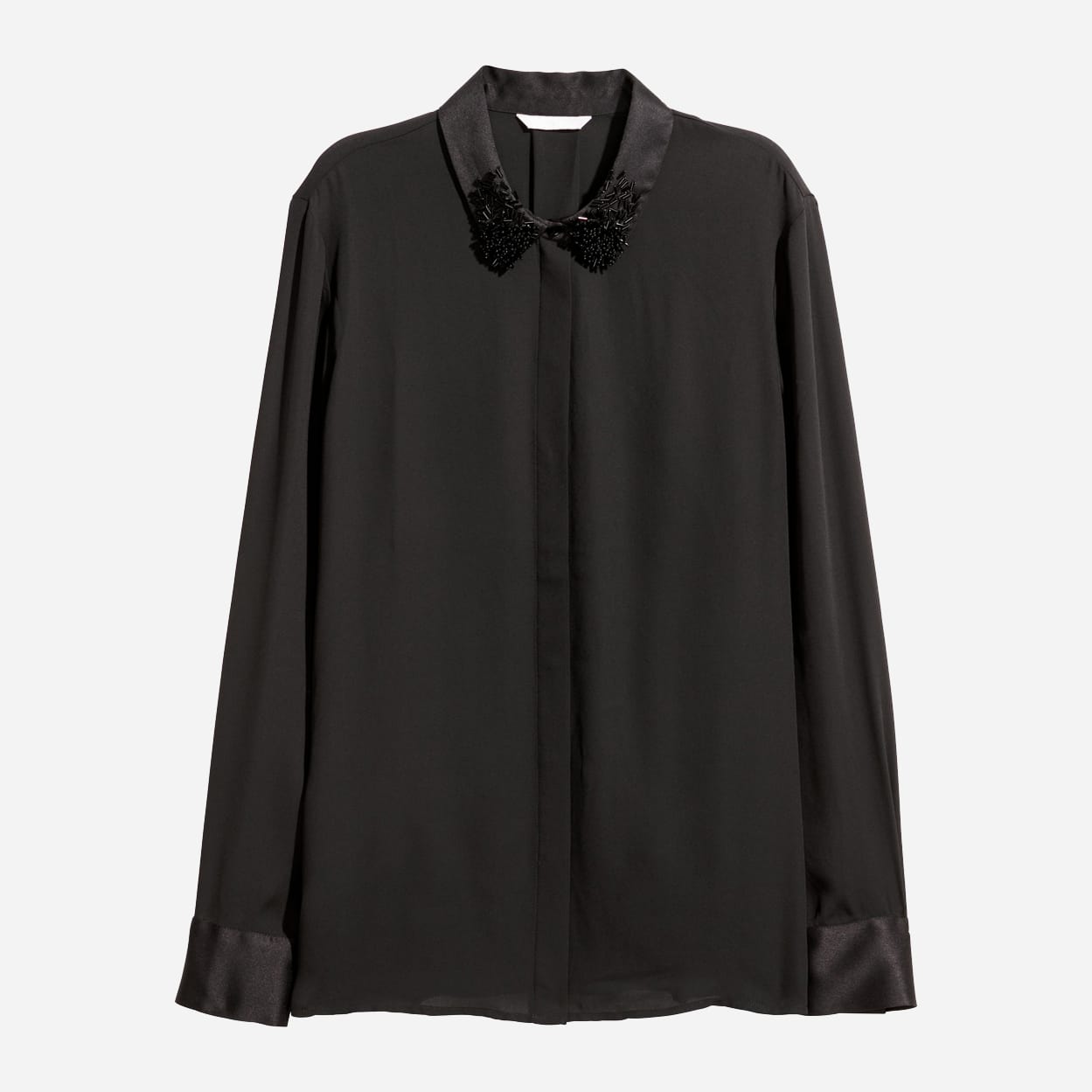 

Блузка H&M 0534094_бисер 44 Черная