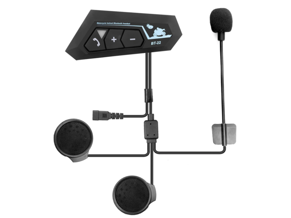 

Гарнитура Sikeo BT-22 Bluetooth 5.0 для мотоциклетного шлема с микрофоном Черный (1009-507-00)