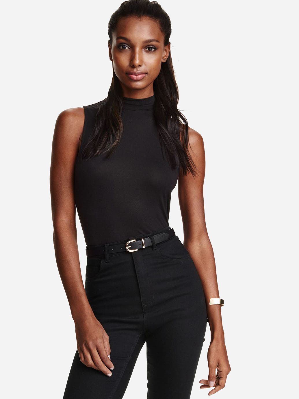 

Топ H&M 0371744_01 M Черный