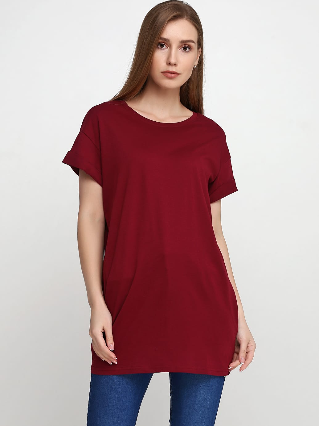 

Футболка H&M 0240670_борд.фиол._02 XS Сливовая