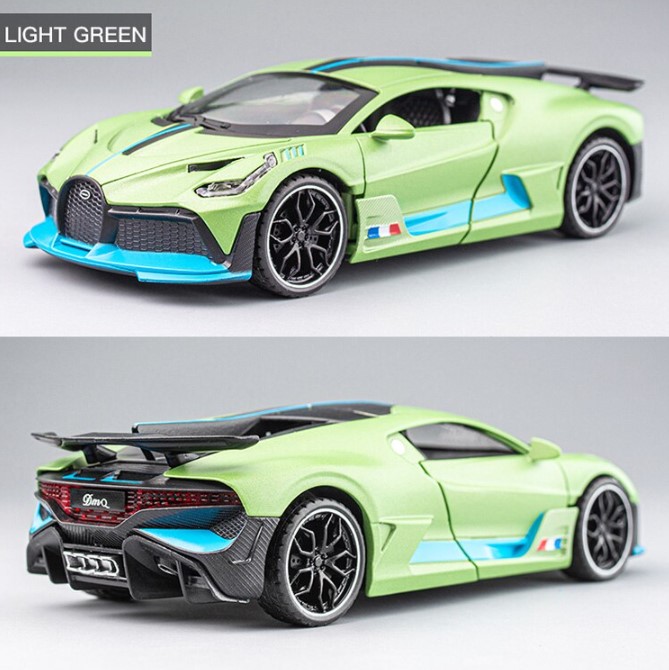 

Модель автомобиля из сплава Bugatti divo 1:32 зеленый