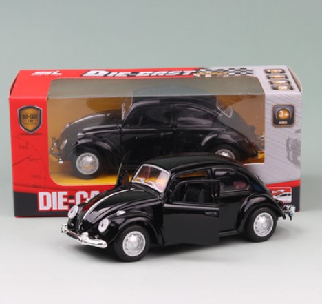 

Классический автомобиль Volkswagen Beetle 1:36 черный