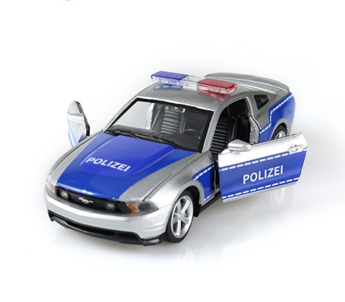 

Полицейская машина Caipo Ford Mustang GT 1:32 серебряная
