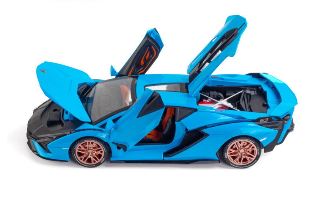 

Модель автомобиля Lamborghini Sian FKP37 1:24 в штучной упаковке синий