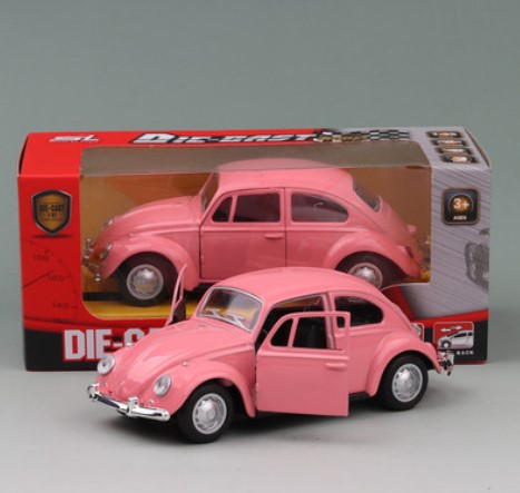 

Классический автомобиль Volkswagen Beetle 1:36 розовый