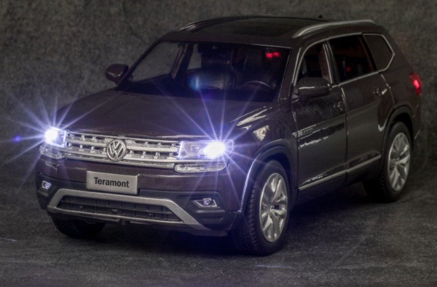

Детская игрушечная машина Volkswagen Teramont 1:32 коричневая с функцией устойчивости звука и света